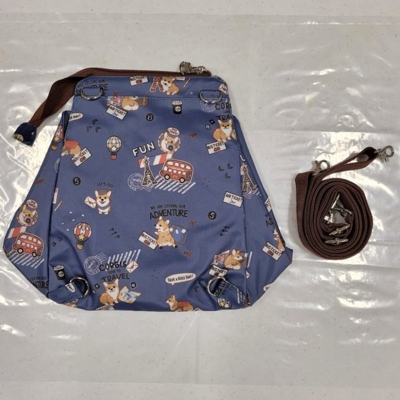 Waterproof Corgi Shoulder Crossbody Backpack Bag - Picture 10 of 14